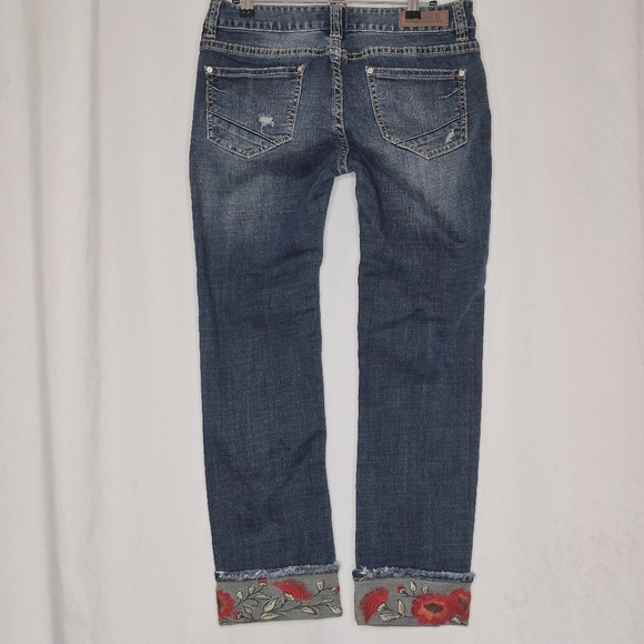Rock & Roll Cowgirl Cuffed Jeans - Size 31 - Picture 2 of 14